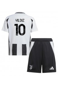 Juventus Kenan Yildiz #10 Babytruitje Thuis tenue Kind 2024-25 Korte Mouw (+ Korte broeken)